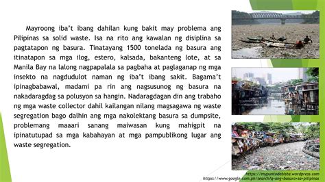 mga hamong pangkapaligiran|Isyung Pangkapaligiran AP 10 .